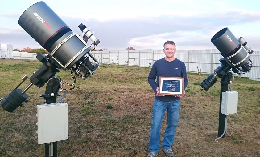 Gennadiy Borisov with his GENON Max telescopes