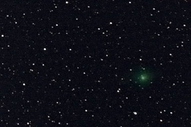 Snímka kométy C/2007 E2 od Petra Delinčáka, Čadca, Slovensko zo 14. apríla 2007