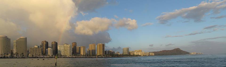 panoramatic view of Honolulu